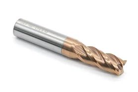 Frez 4-ostrzowy 11 mm | uniwersalny do 55 HRC | powłoka TiSiN | seria Gold | pełnowęglikowy VHM - DARMET 411267512G