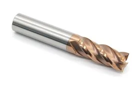 Frez 4-ostrzowy 12 mm | uniwersalny do 55 HRC | powłoka TiSiN | seria Gold | pełnowęglikowy VHM - DARMET 412307512G