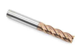 Frez 4-ostrzowy 12 mm | uniwersalny do 55 HRC | powłoka TiSiN | seria Gold | pełnowęglikowy VHM - DARMET 4123510012G