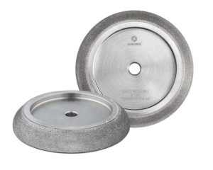 Ściernica profilowa borazonowa CBN do ostrzenia pił taśmowych | 127 x 22,23 mm | E9,5 | H12,7 | B126 | profil 9/29 - ANDRE 863015