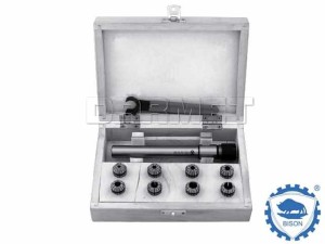 Oprawka zaciskowa D20 do tulejek ER16 x 8 szt. | długość 100 mm - komplet - ZM KOLNO 7812 | 0642178121405