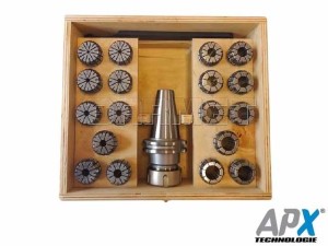 Oprawka zaciskowa DIN40 do tulejek ER32 x 18 szt. - 70 mm - APX (7617)