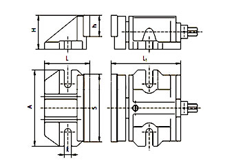 Imadło 6546 - rysunek techniczny