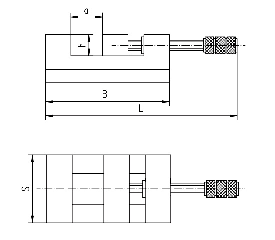 imadło sinusowe 6553 rysunek techniczny