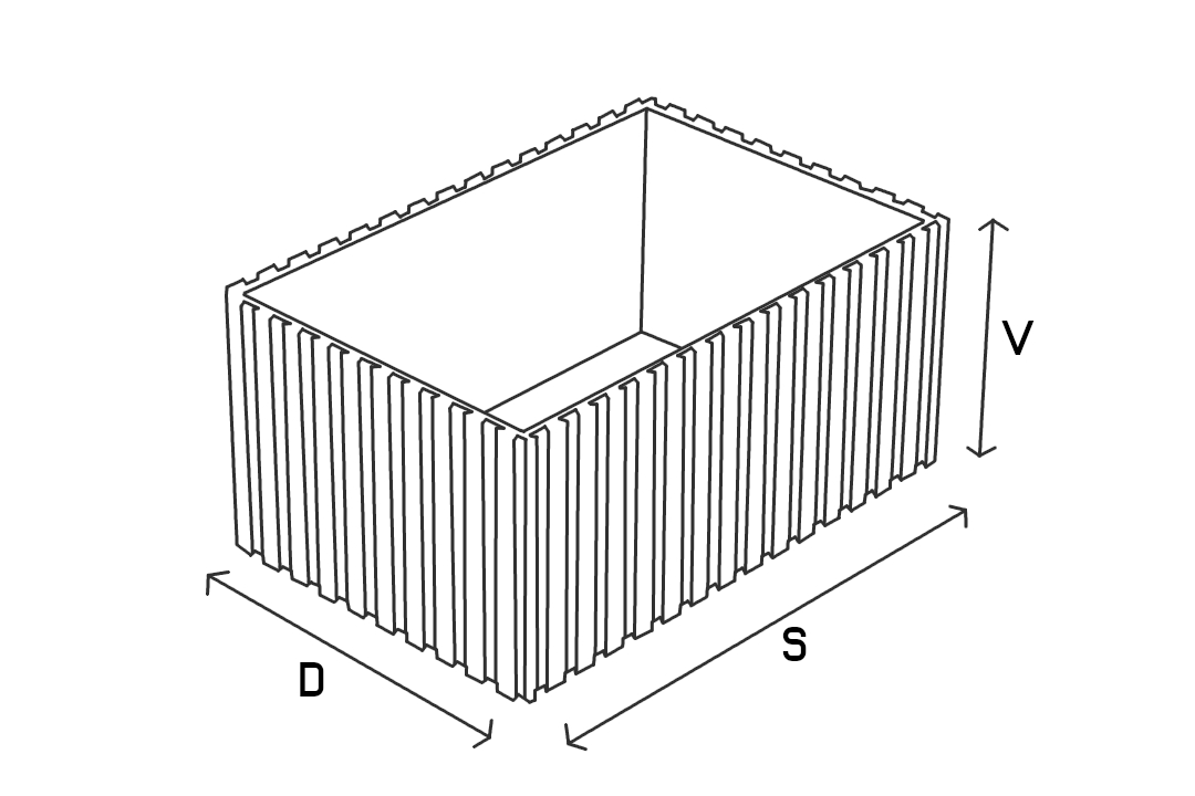pojemnik wymiary-rysunek