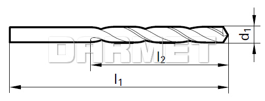 rysunek techniczny wiertło 5524