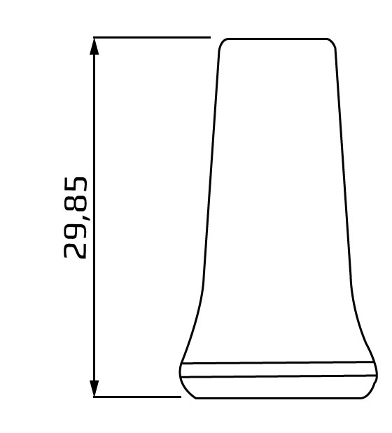 dysza okragla o srednicy 1/4 system 1/4