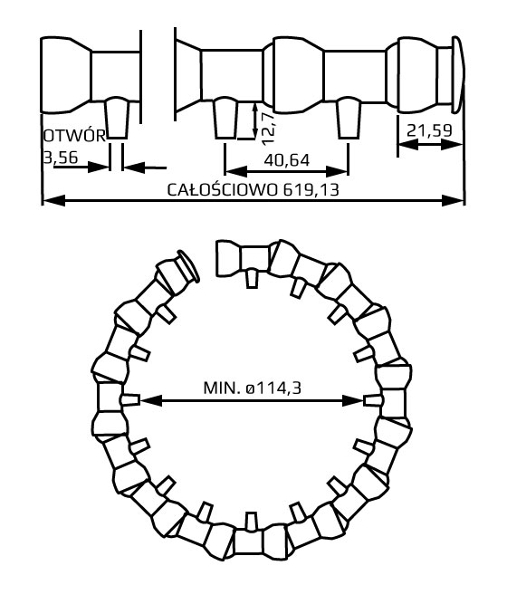 dysza boczna system 1/2