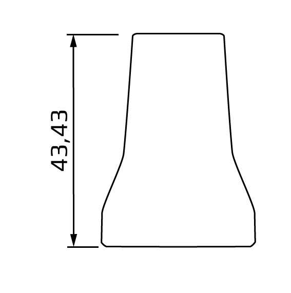 dysza okragla o srednicy 5/8 system 3/4