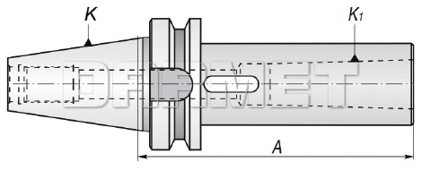 Tuleja redukcyjna BT40-MK4P-95 MM z płetwą - APX (1661)