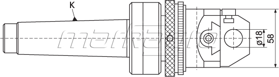 Głowica wytaczarska automatyczna GWZA-18 - chwyt Morse 3
