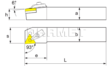 Nóż tokarski składany do toczenia zewnętrznego: MTJNL-1616-H16