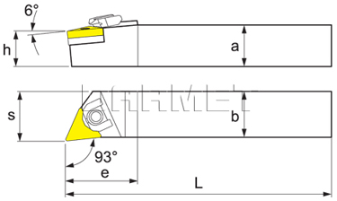 Nóż tokarski składany do toczenia zewnętrznego: WTJNL-1616-K16