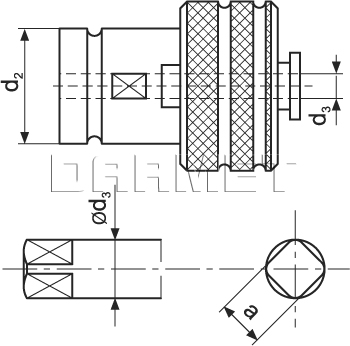 Wkładka szybkowymienna do głowic z chwytem DIN 69871 - GGZD 11,0 x 9,0 - 48MM, gwint M14 (DM-114)