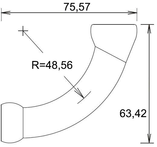 Kolanko LOC-LINE - wymiary, specyfikacja techniczna