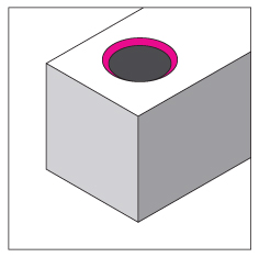 Pogłębianie otworów gratownikiem NOGA NG1810