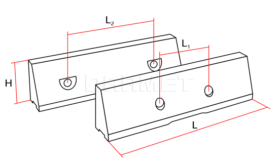 Wkładki szczękowe miękkie - rysunek techniczny