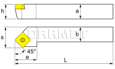 Nóż tokarski składany do toczenia zewnętrznego SSSCR