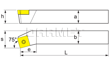 Nóż tokarski składany do toczenia zewnętrznego SSKCR