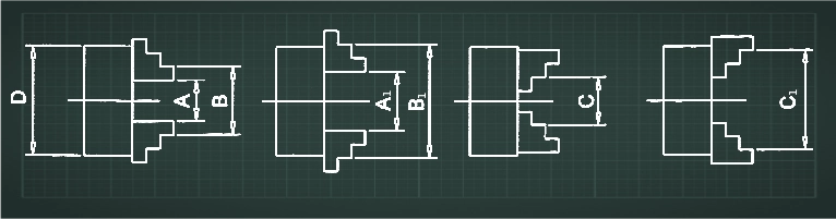 Uchwyt tokarski trójszczękowy 125