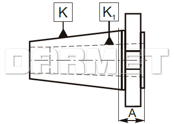 Tuleja redukcyjna ISO30 / Morse MK3 - Typ 1655