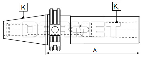 Tuleja redukcyjna DIN40 / MK4 Morse z płetwą - 95 mm - ZM KOLNO (Typ 1681)