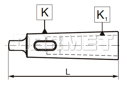 Tuleja redukcyjna MK3 / MK2, odmiana miękka - ZM KOLNO (Typ 1752)