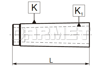 Tuleja redukcyjna MS6 - MS4 bez płetwy - ZM KOLNO (Typ 1770)