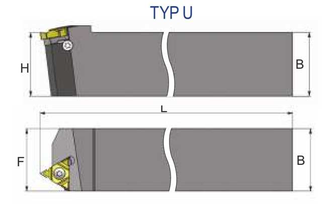 nóż tokarski do gwintu