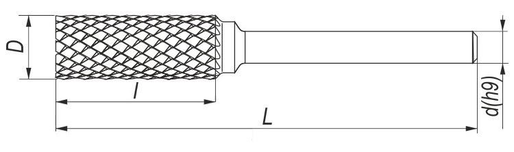 Frez ZYA - rysunek techniczny.