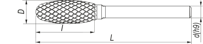Frez TRE - rysunek techniczny.