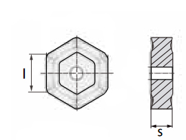 Płytka do frezowania HNKU wymiary