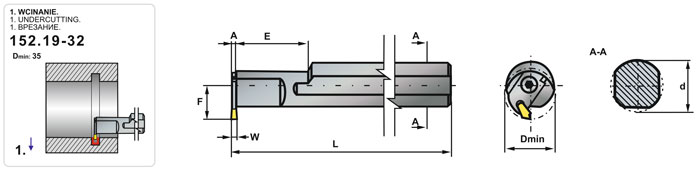 nóż hakowy pafana - wymiary