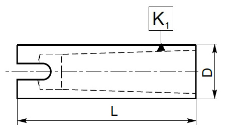 Tuleja redukcyjna cylindryczna D40/MK4 - ZM KOLNO (Typ 1875)