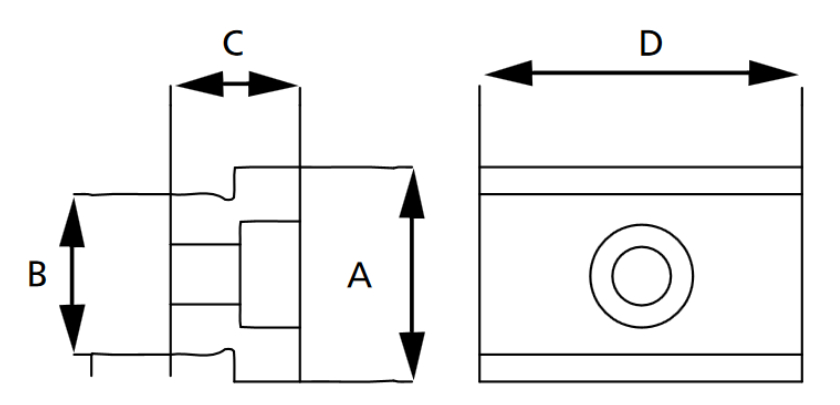 rysunek techniczny kamienia ustalającego